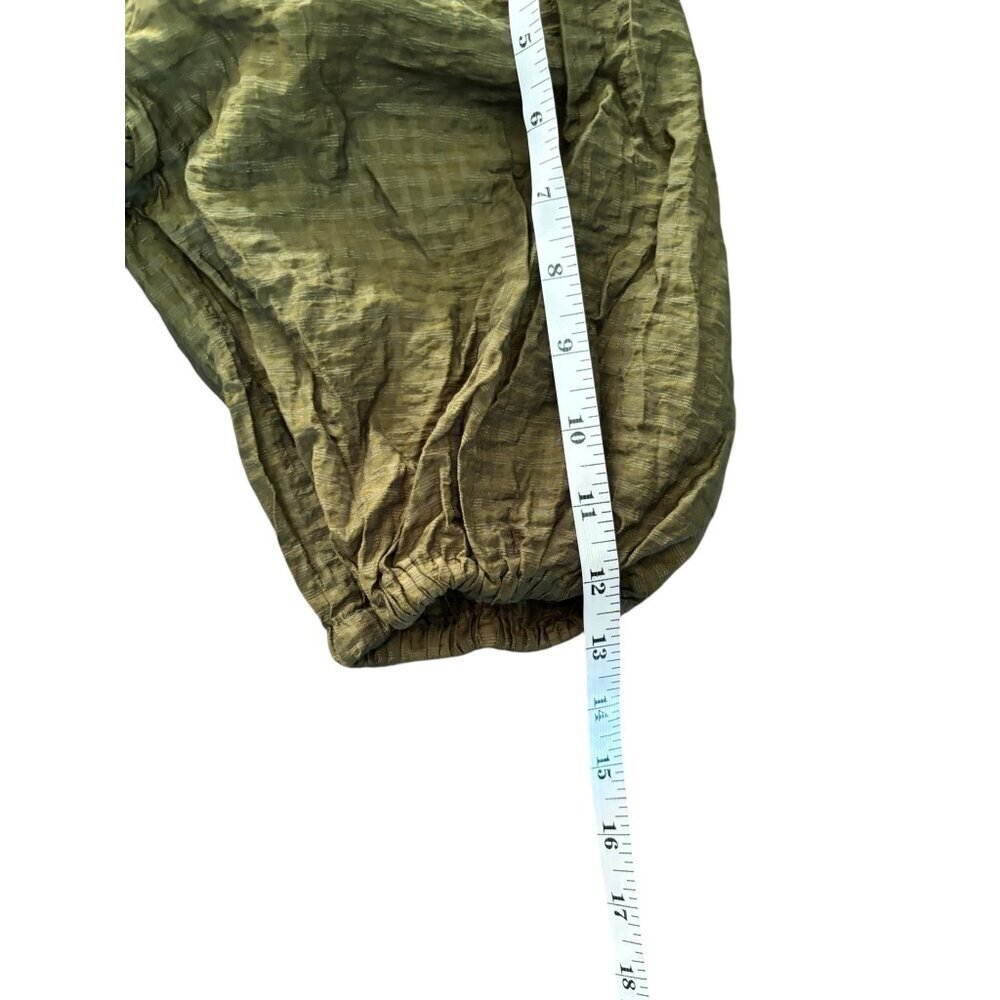 Old Navy Women's Dark Green Puff Sleeve Top - Picture 7 of 7